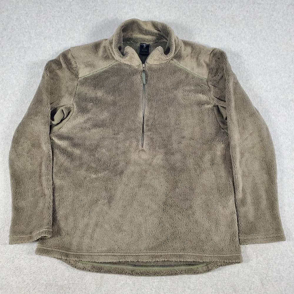 ORC Industries Polartec Level 3 L3 Fleece Jacket Long Sleeve Top 1/2 Zip Large